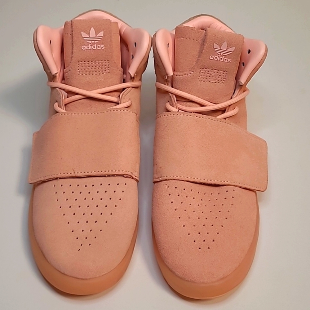 Adidas Tubular Invader Strap Raw Pink Brand New Size 2 kids